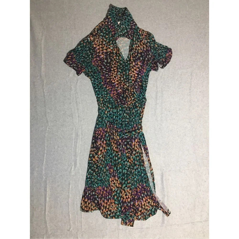 Womens Dressbarn Dress Size 16 Multicolored Snakeprint Business Casual Cute